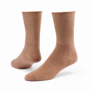 Organic Cotton Lightweight Crew Socks in color turmeric.