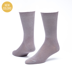 Organic Cotton Lightweight Crew Socks in lavender
