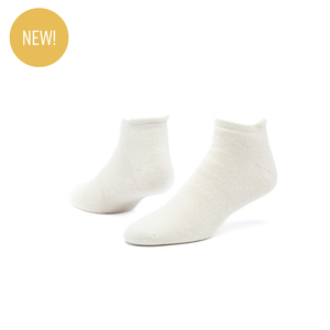 Organic cotton tab footie solid in color natural