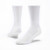 White organic cotton crew sport socks.