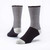 Black striped organic cotton recovery socks.