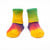 Tie-dyed colorful organic cotton baby anklet socks.