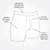 Comfort wide waistband with covered elastic. Flat lock no feel seams. Super soft ninety five percent organic cotton. No fly supportive double layer front panel.