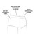 Sketch of the women's boyshorts pointing out its silky-soft featherweight fabric, waist sits mid-rise right below the belly button and smooth, covered elastic waistband.