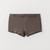 Product flat lay of organic cotton essentials - women's boyshort 2 pak in color sable.