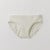 Product flat lay of organic cotton essentials - women's bikini 2 pak in color natural.