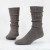 Heathered dove wool crew socks.