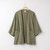 Flat lay of organic cotton kimono in bay.