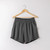 Photo of organic cotton lounge shorts on a hanger in pepper.