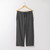 Flat lay of cropped sweat pant in pepper.