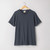 Flat lay of 100% Regenerative Organic Certified® Cotton - Classic Crew Neck Tee in infinity blue.
