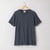 Flat lay of 100% Regenerative Organic Certified® Cotton - Classic Crew Neck Tee in infinity blue.