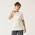 Front view of model wearing 100% Regenerative Organic Certified® Cotton - Classic Crew Neck Tee in natural.