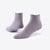 Organic cotton scallop quarter socks in color lavender.