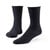 Organic Cotton Lightweight Crew Socks in color black.