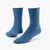 Organic Cotton Lightweight Crew Socks in color infinity blue.