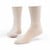 Organic Cotton Lightweight Crew Socks in color natural.