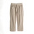 Flat lay of organic cotton harem pants in color putty.