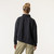 Back view of model wearing 100% Regenerative Organic Certified® Cotton Funnel Neck Top in color pepper.