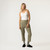 Full body front view of model wearing 100% organic cotton surplus pant in color bay.