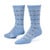 Organic Cotton Patterned Crew socks in snowflake blue.