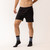 Close up front view of model wearing Organic Cotton Essentials - Boxers in color black.