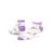 Organic Cotton Tab Footie Socks in pattern lavender.