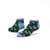 Organic Cotton Tab Footie Socks in pattern bird.