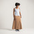 Full body front view of model wearing 100% Regenerative Organic Certified® Cotton  Classic Tank in light blue.