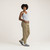 Full body side view of 100% Organic Cotton Workwear Pant in bay.