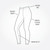 Natural rise. Comfort gusset. Smooth flat lock seams. Inseam (m): twenty seven inches.