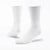 White organic cotton classic crew socks.