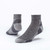Black organic wool urban hiker ankle socks.