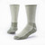Olive green organic wool mountain hiker socks.