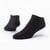 Black solid color organic cotton footie socks.