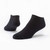 Black solid color organic cotton footie socks.