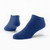 Navy solid color organic cotton footie socks.