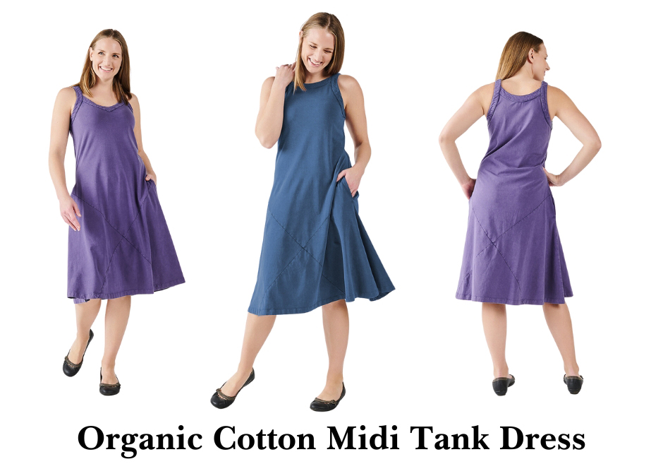 Organic Cotton Midi Tank Dress
